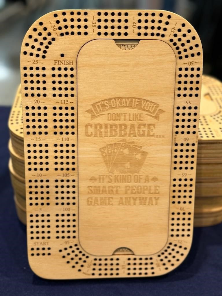 Four-Lane Cribbage Board