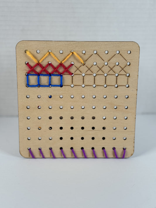 Montessori Stitching Board