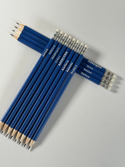 Custom Engraved Pencils (Set of 8)